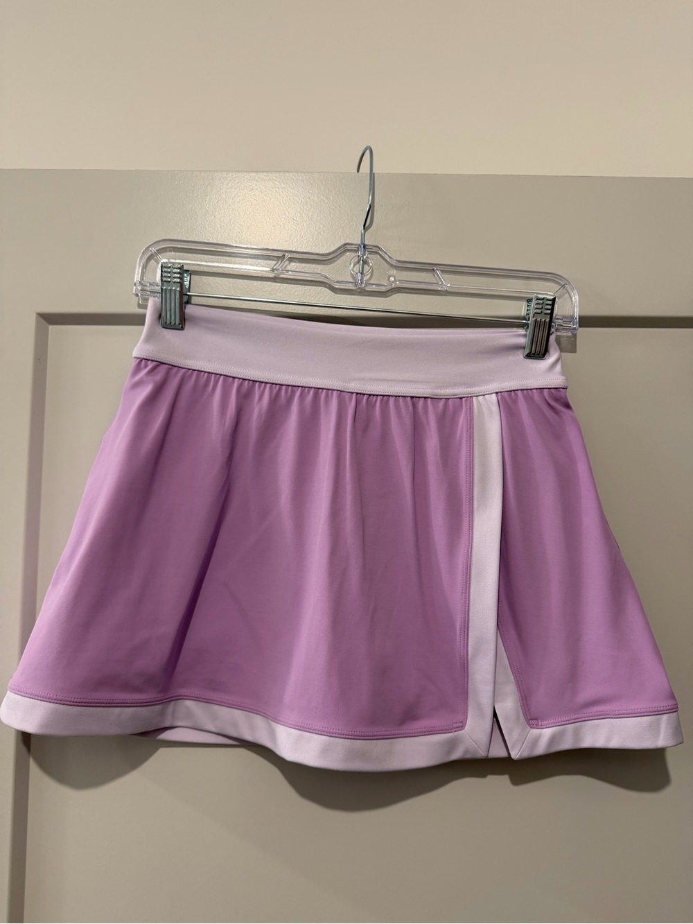 aerie Lilac Skater Tennis Skirt with Cream Trim